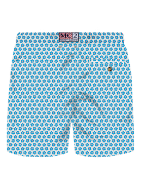 Comfort Light stretch swim shorts with tie print - MC2 Saint Barth