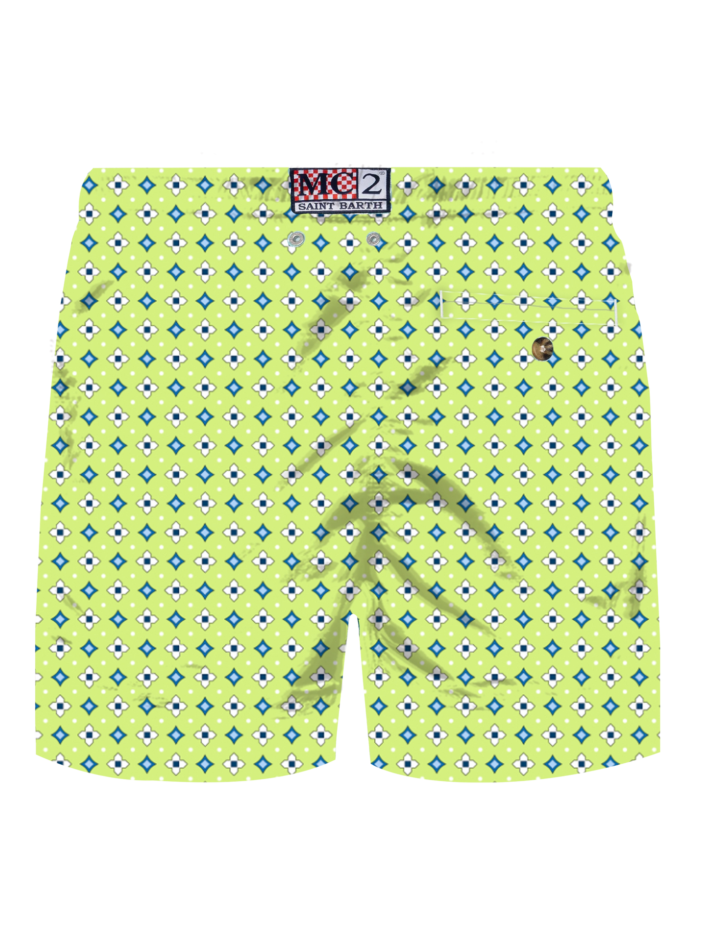 Comfort Light stretch swim shorts with tie print - MC2 Saint Barth