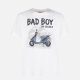 Herren-T-Shirt aus Baumwolle mit „Bad Boy in Roma“-Aufdruck