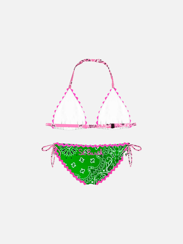 Mädchenbikini mit Bandana-Print