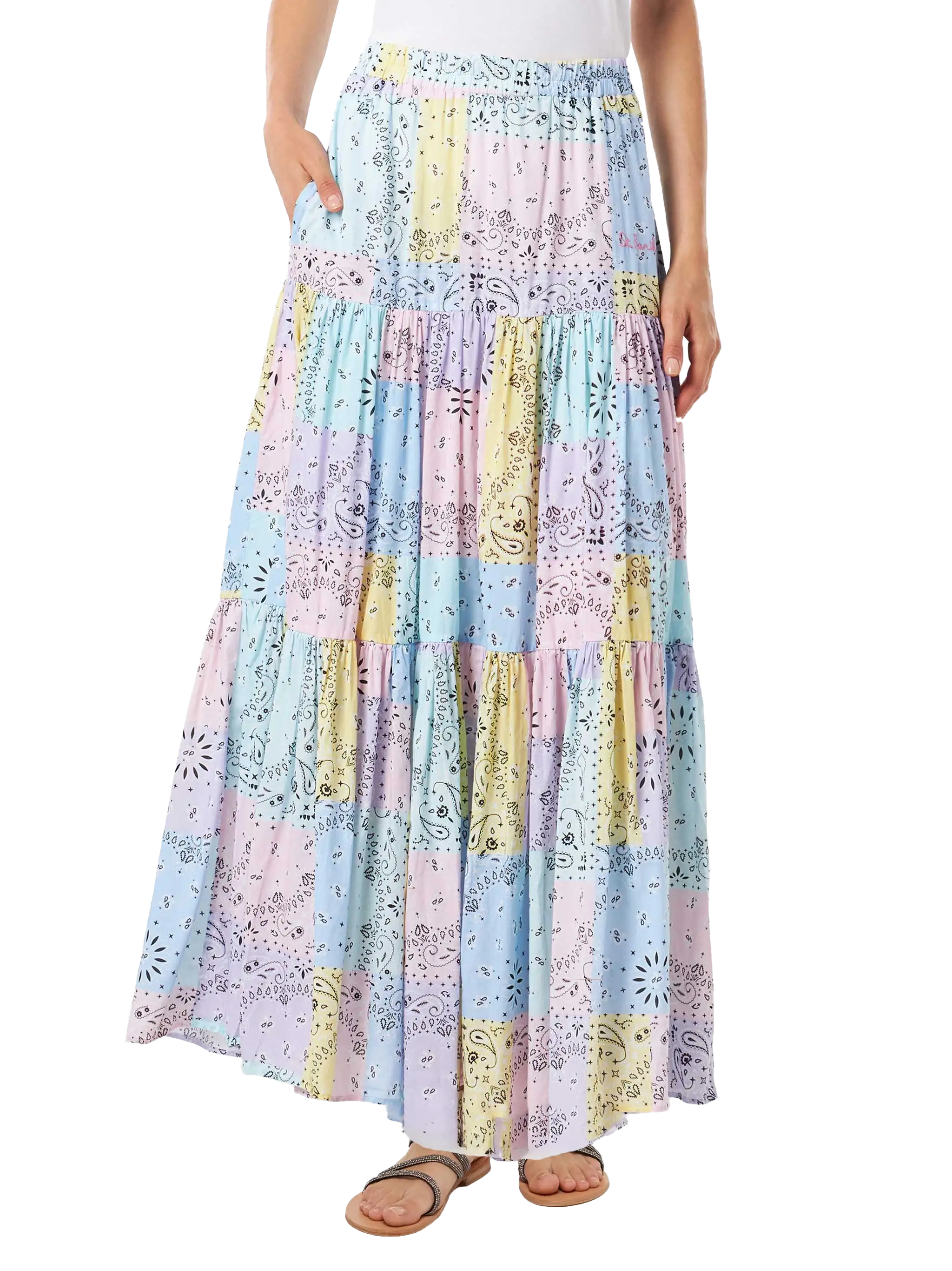 ワンピース MC2 SAINT BARTH Women Mid Skirts DAIS002 05455H Beige Woman skirts - Spring Summer – MC2 Saint Barth