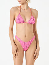 Damen-Triangel-Bikini mit Bandana-Print