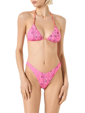 Top a triangolo donna con stampa bandana