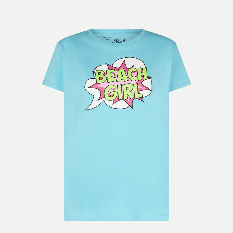 T-Shirt für Damen mit Beach Girl Ausdruck