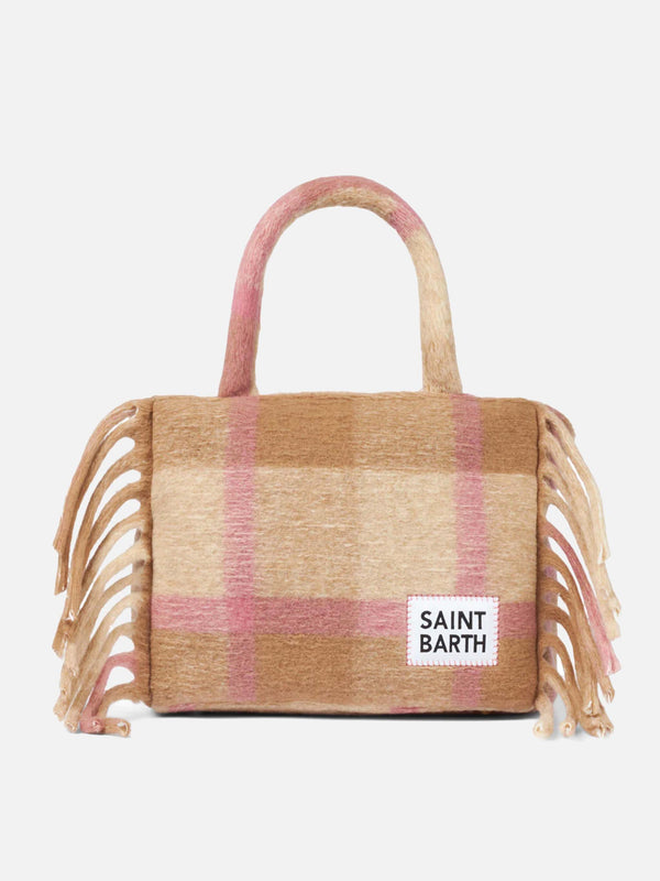 Colette blanket handbag with tartan print