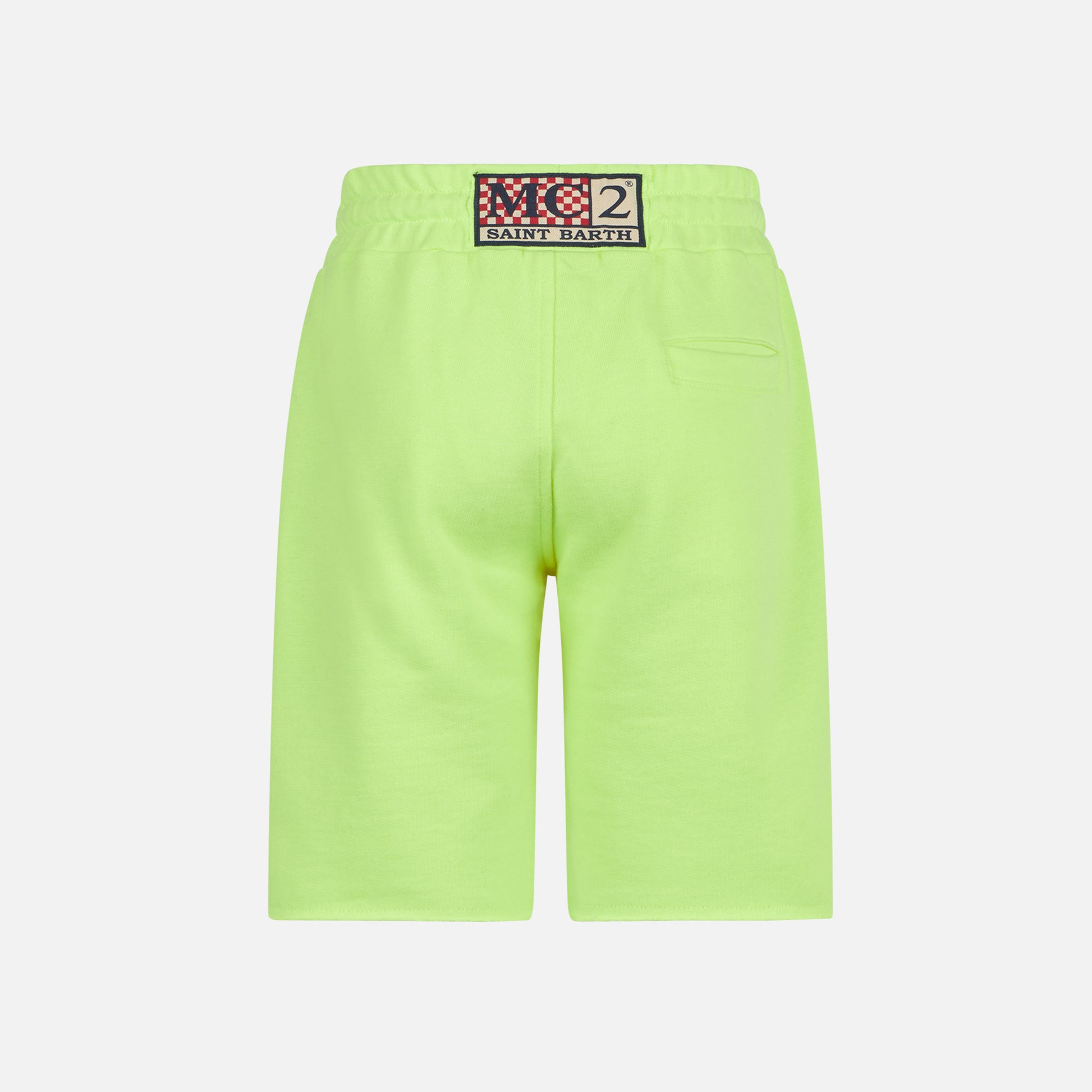 Boy cotton fluo yellow bermuda - MC2 Saint Barth