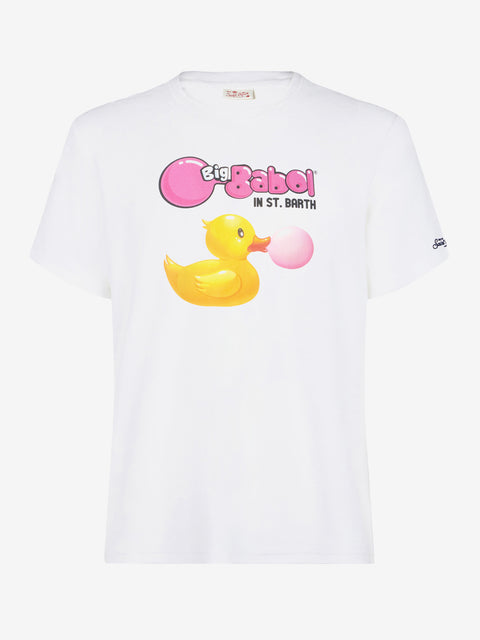 Man cotton t-shirt with ducky Big Babol print | BIG BABOL® SPECIAL EDITION - MC2 Saint Barth