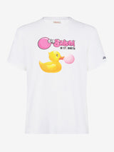 Herren-T-Shirt aus Baumwolle mit Enten-Big-Babol-Aufdruck | GROSSE BABOL® SONDEREDITION