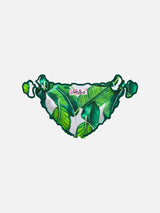 Slip da bagno da bambina con stampa tropicale