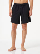 Bequeme und elastische Herren-Badeshorts in Schwarz