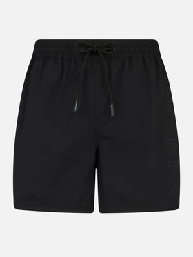 Costume da bagno da uomo con logo laterale e contrasto