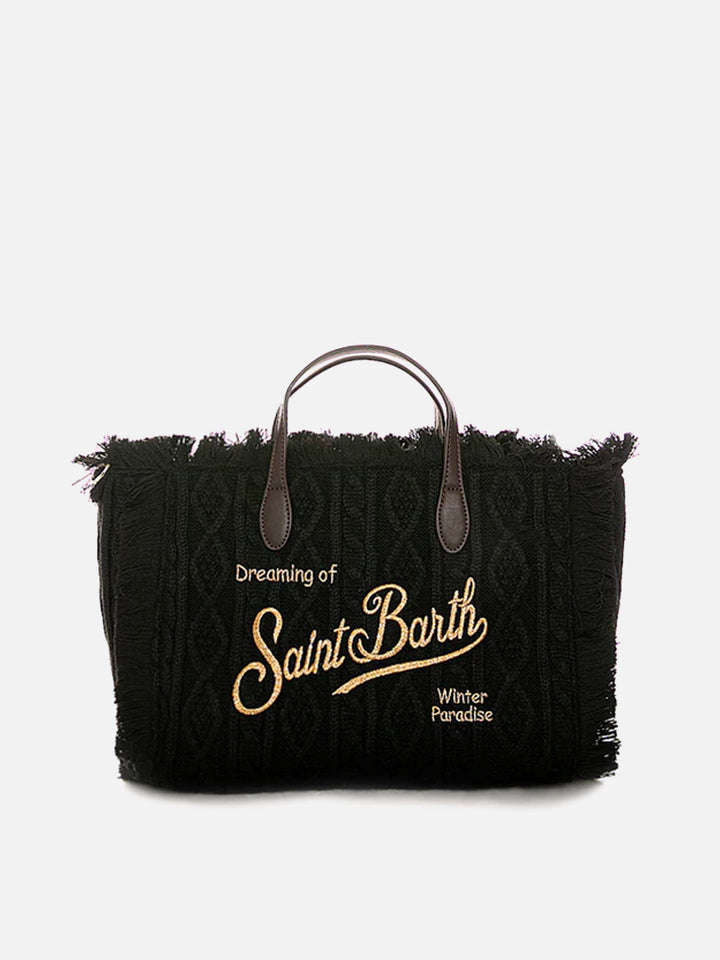 Borsa Colette tricot nera