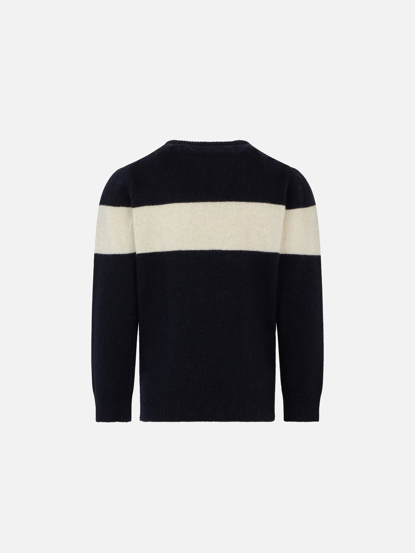 Blue boy sweater Cortina red graphic - MC2 Saint Barth