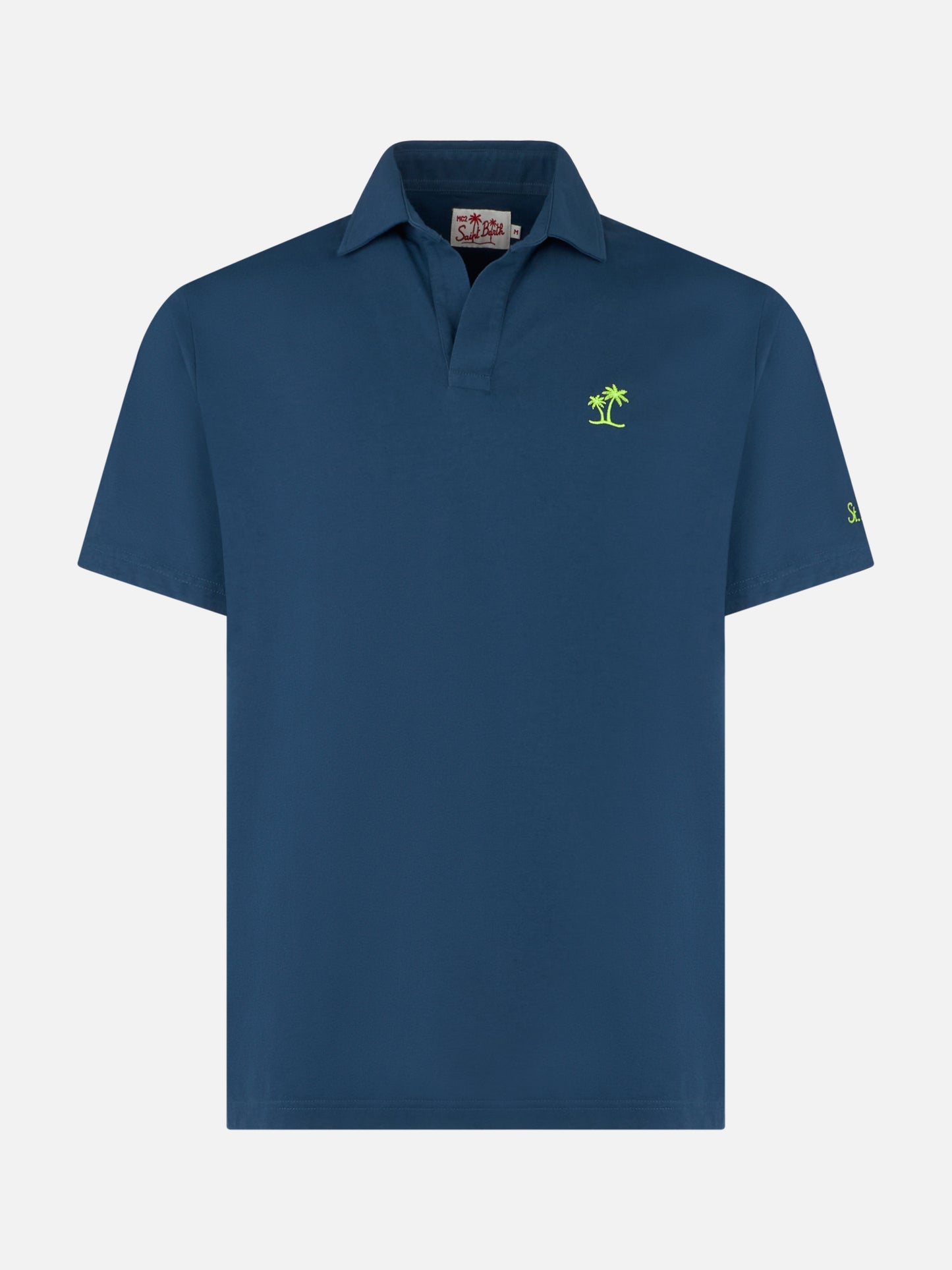 Navy bluecotton jersey man polo