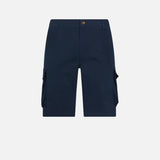 Herren-Cargoshorts aus blauer Baumwolle