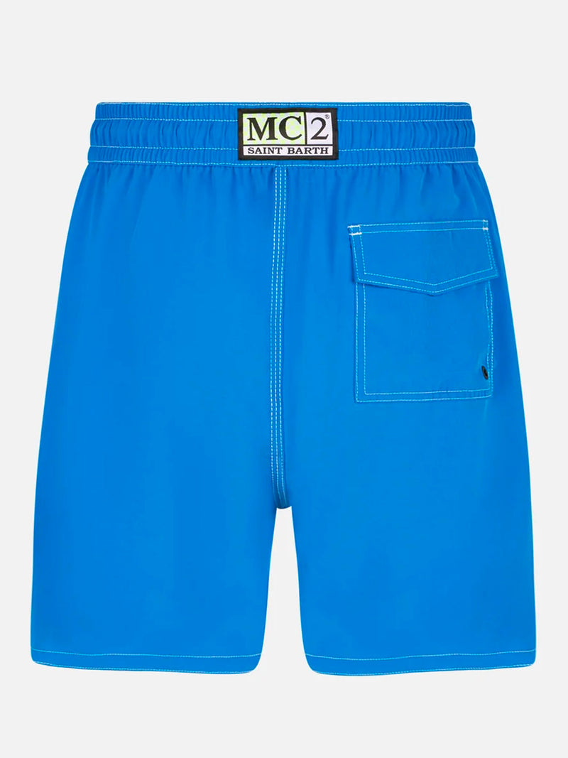 Costume da bagno da uomo surf comfort ed stretch bluette