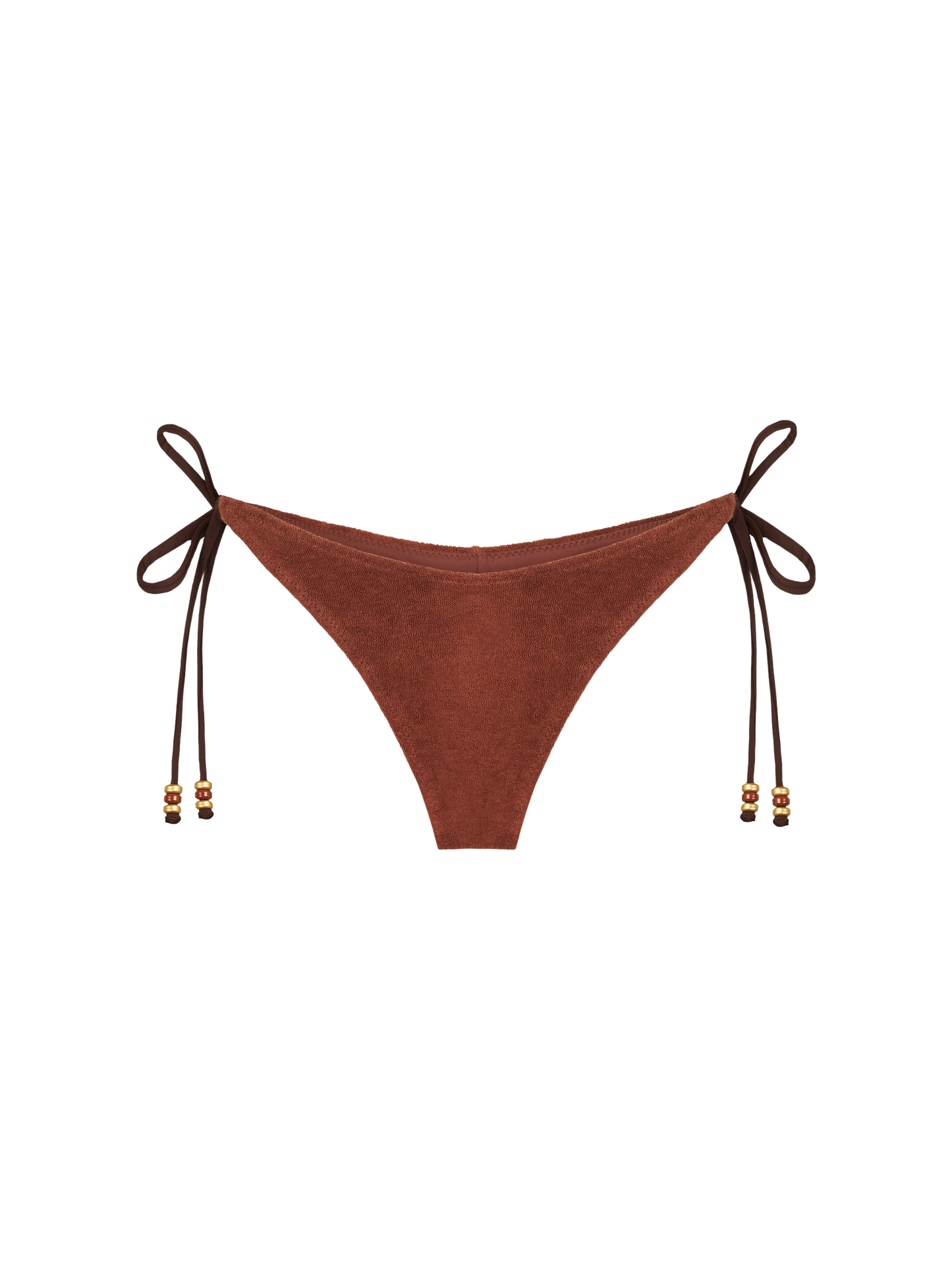 Woman terry cheeky swim briefs