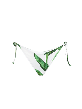 Tropical print swim briefs