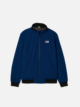 Boy blue bomber jacket Country Jr with furry lining - MC2 Saint Barth