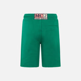 Boy cotton green bermuda