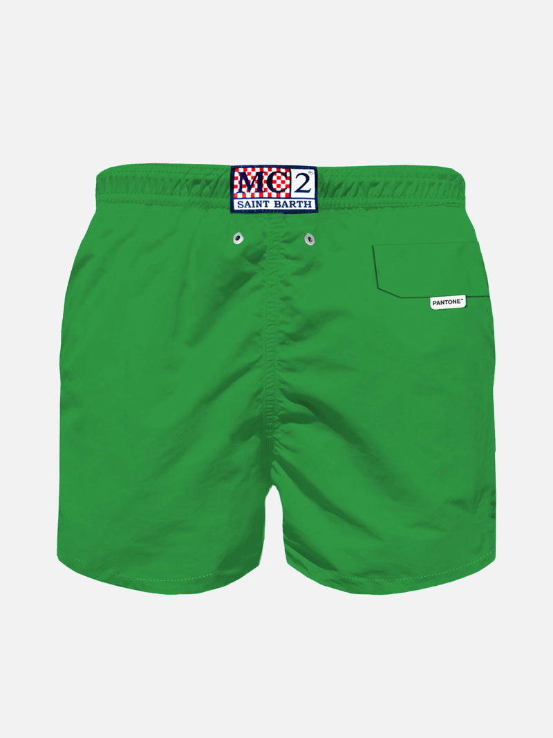 Green light fabric boy swim shorts | Pantone™ Special Edition