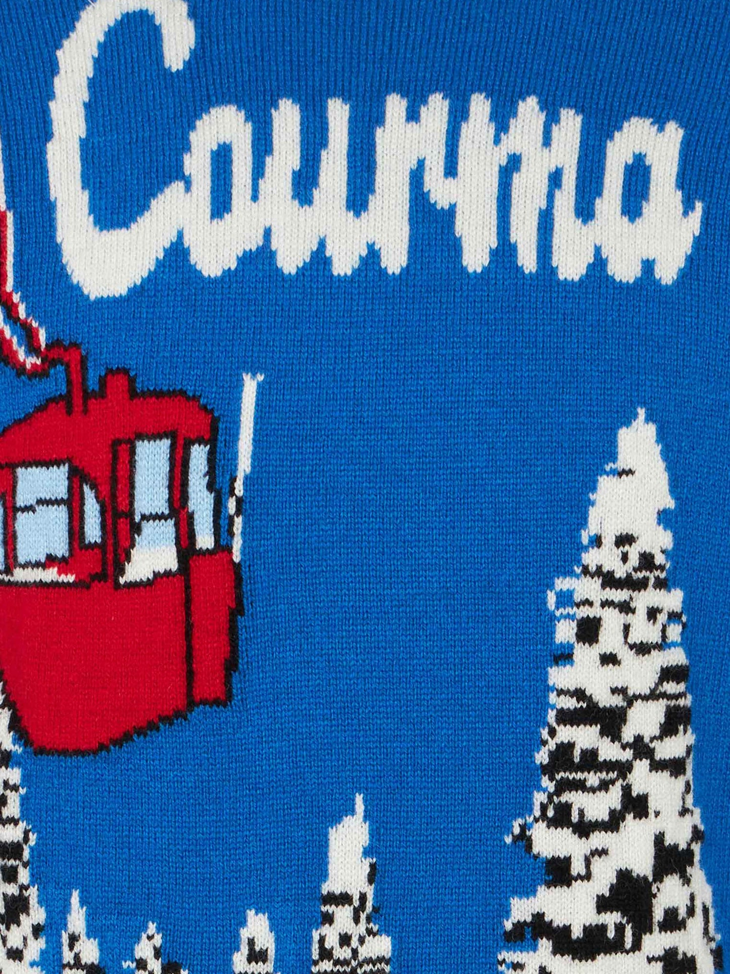 Maglione da bambino con stampa jacquard Courmayeur