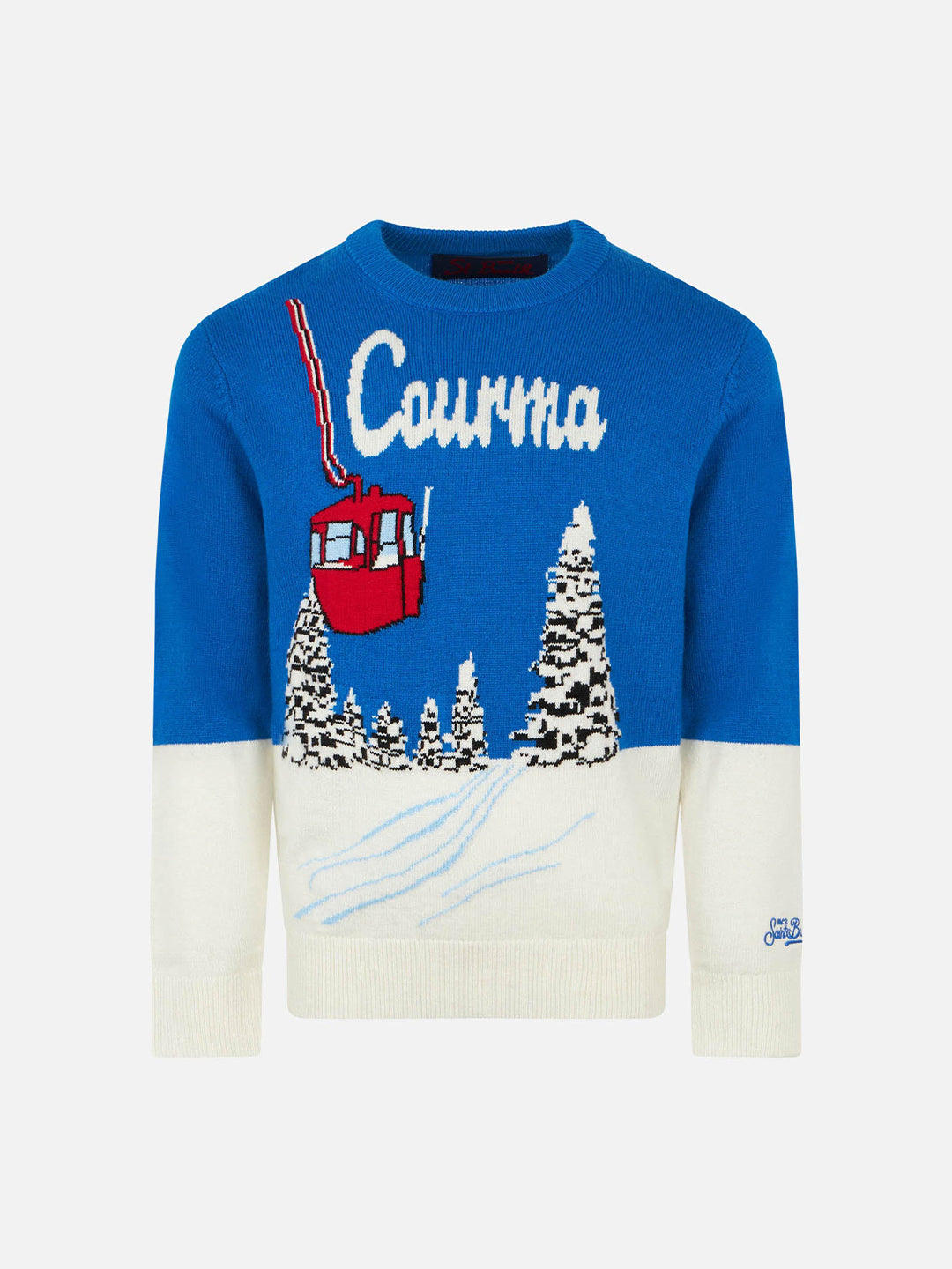 Maglione da bambino con stampa jacquard Courmayeur