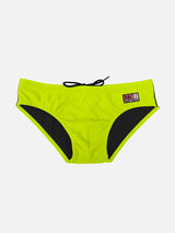 Boy fluo yellow fluo swim briefs