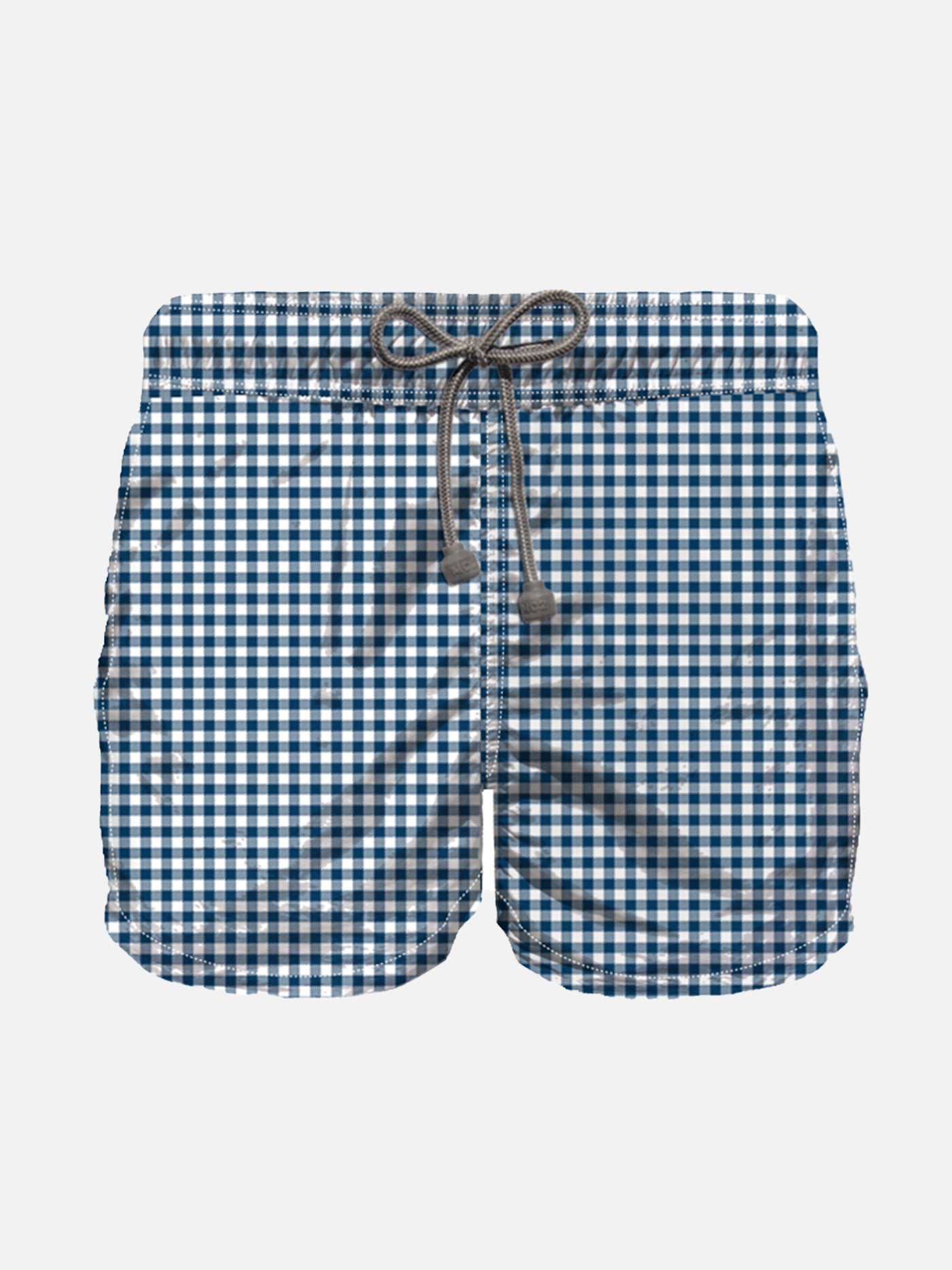 Badeshorts für Jungen mit blauem Vichy-Muster