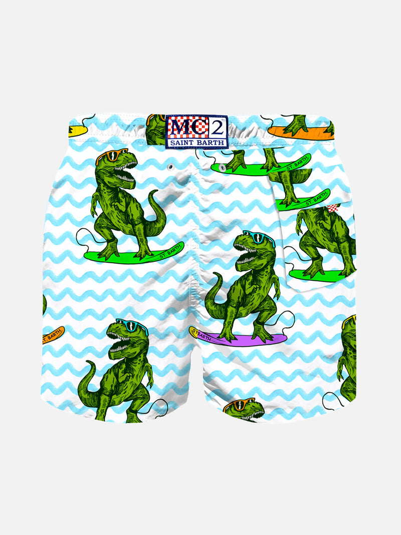 Costume da bagno classico da bambino con stampa di dinosauri