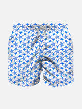 Micro starfish all over print boy's light swimshorts