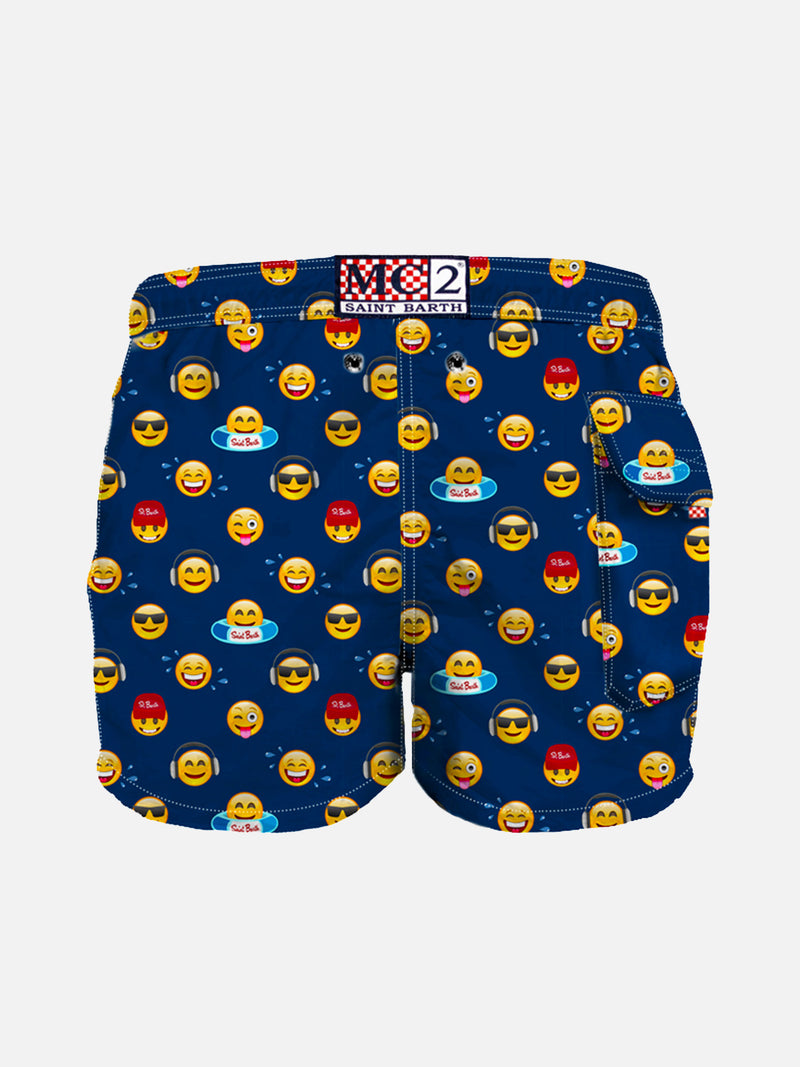 Badeshorts für Jungen mit Emoji-Aufdruck