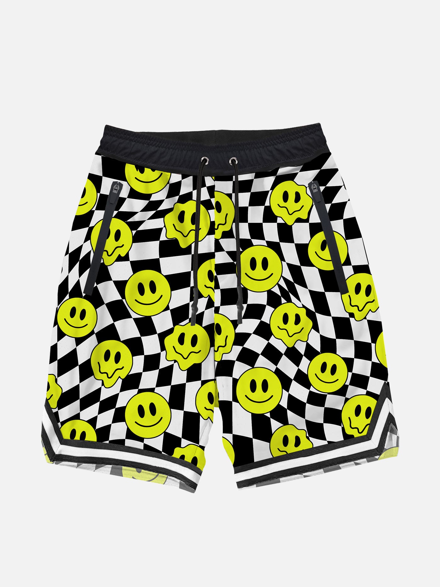 Lange Badeshorts für Jungen mit groovigem Smile-Muster