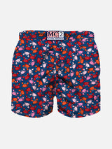 Boy swim shorts with crab print