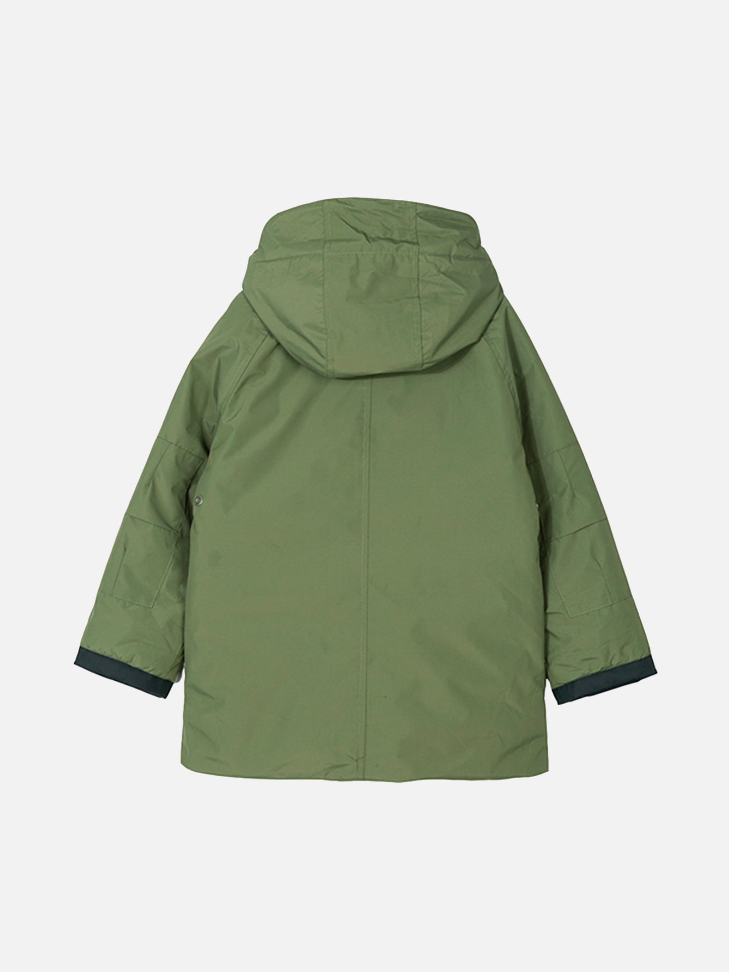 Parka für Jungen in Militärgrün mit Kapuze Voyager Jr