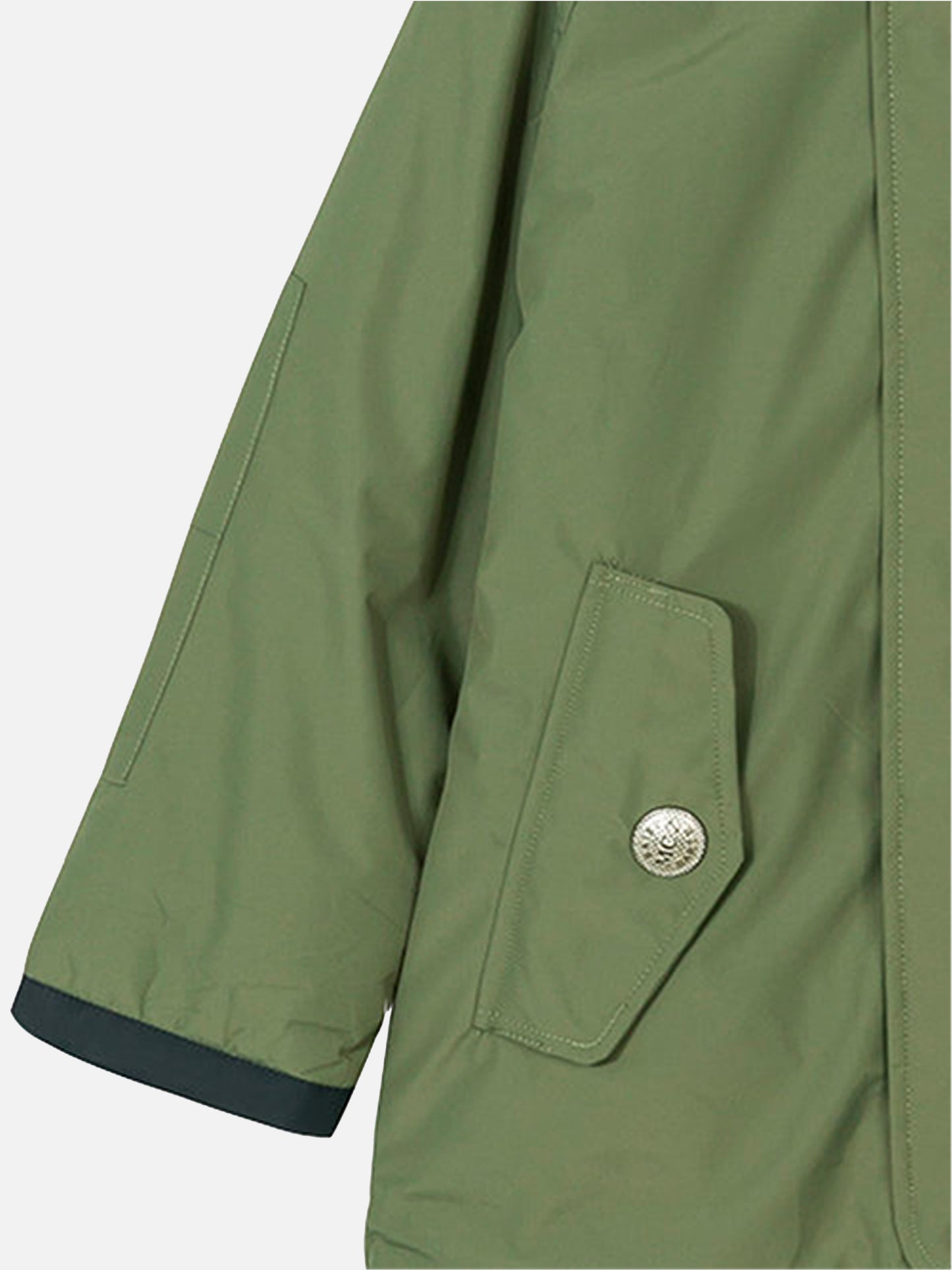 Parka für Jungen in Militärgrün mit Kapuze Voyager Jr