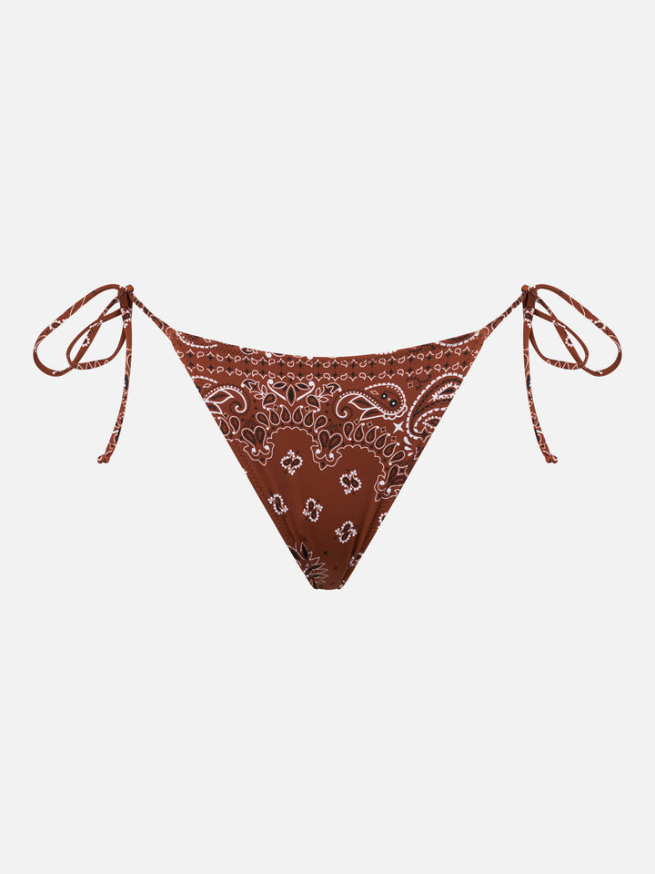 Bandeau-Bikini für Damen mit Bandana-Print