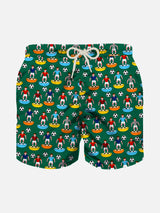 Boy swim shorts with soccer print