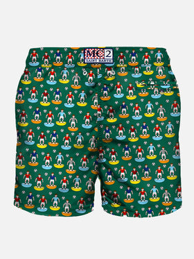 Man swim shorts with soccer print