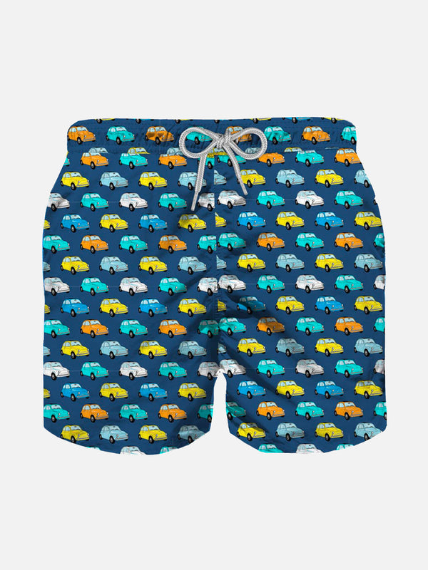 Boy swim shorts with Fiat 500 car print | FIAT© 500 Special Edition