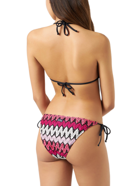 Knitted fucsia swim briefs