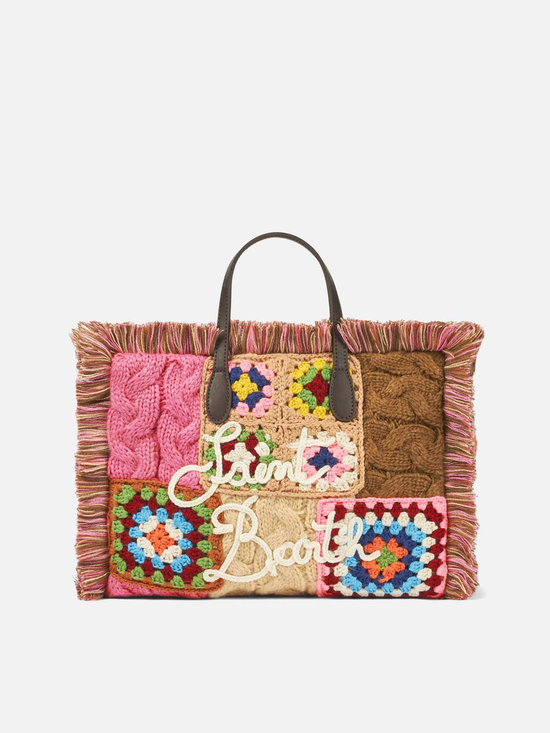 Colette crochet tiles handbag