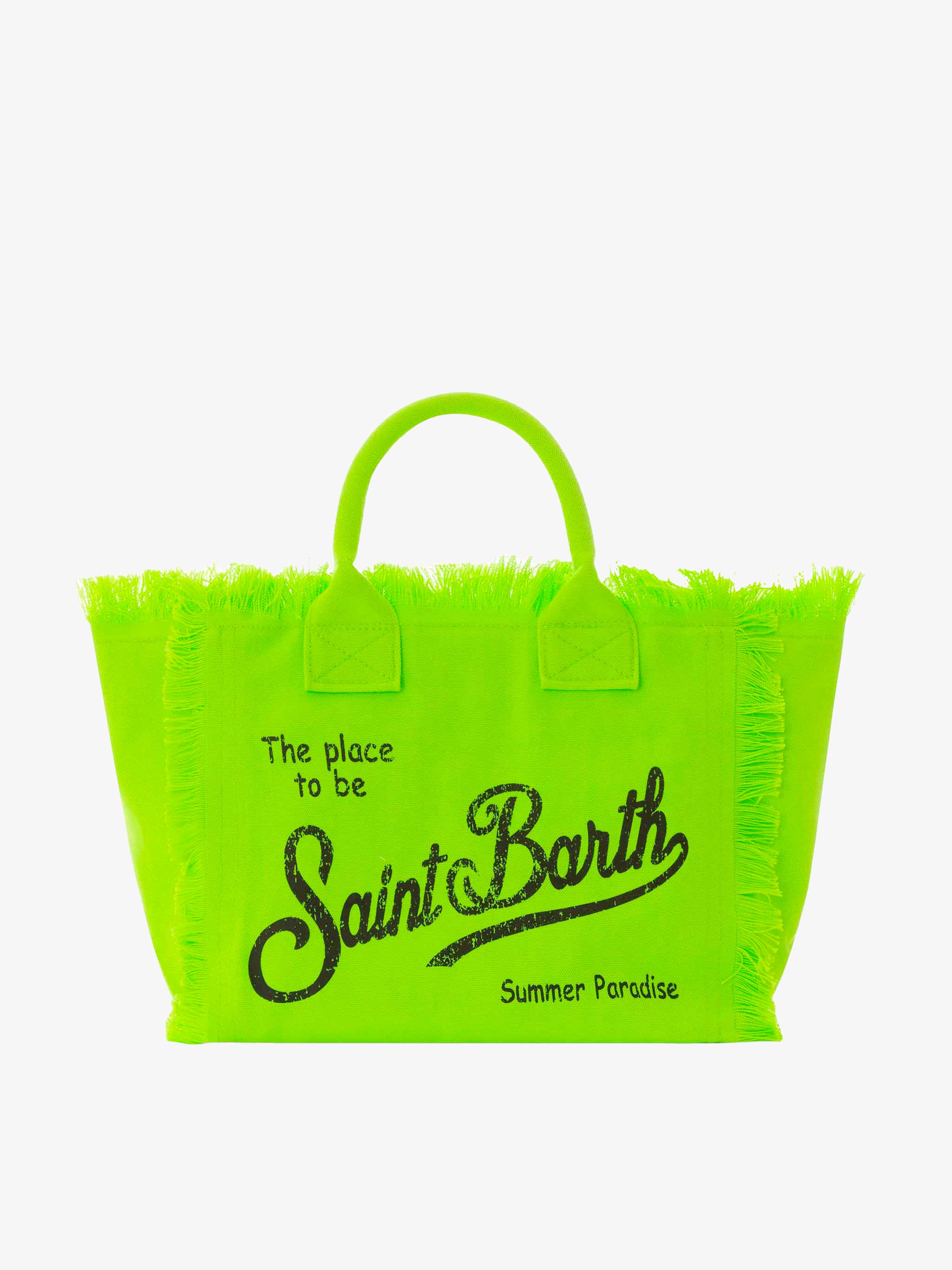 MC2 SAINT BARTH CECILLE00015F00 関税送料込 Colette fluo green cotton canvas bag – MC2 Saint Barth