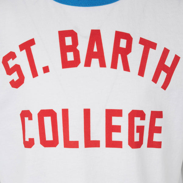 Baumwoll-T-Shirt für Jungen mit St. Barth College-Schriftzug