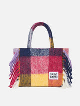 Colette blanket handbag with check print