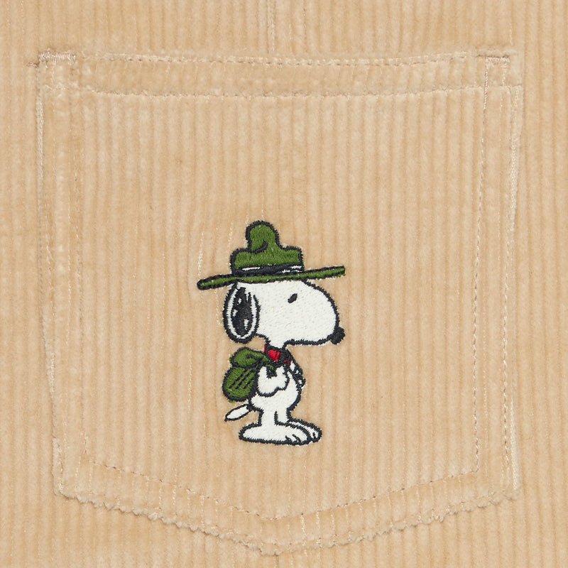 Salopette da bambino in velluto a coste con patch Snoopy | EDIZIONE SPECIALE SNOOPY PEANUTS™