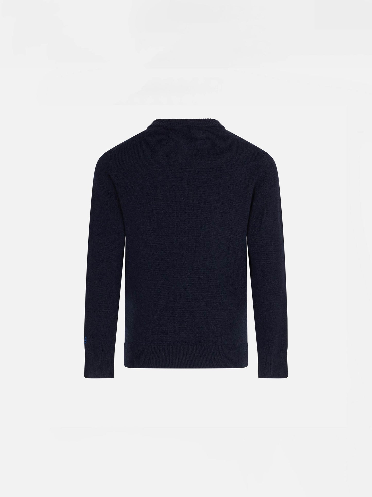 Maglione da bambino blu navy con stampa jacquard Cortina