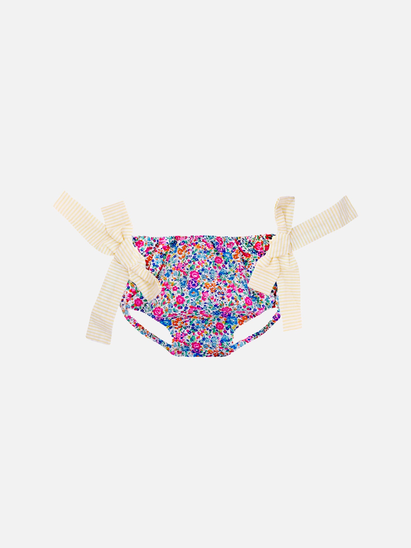 Girl swim briefs with Liberty flower print and bows | Made with Liberty fabric - MC2 Saint Barth