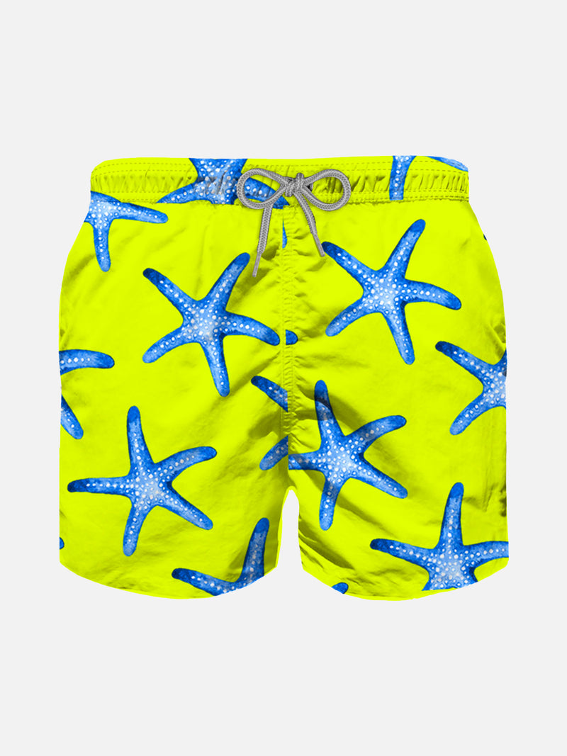 Starfish print boy swim shorts