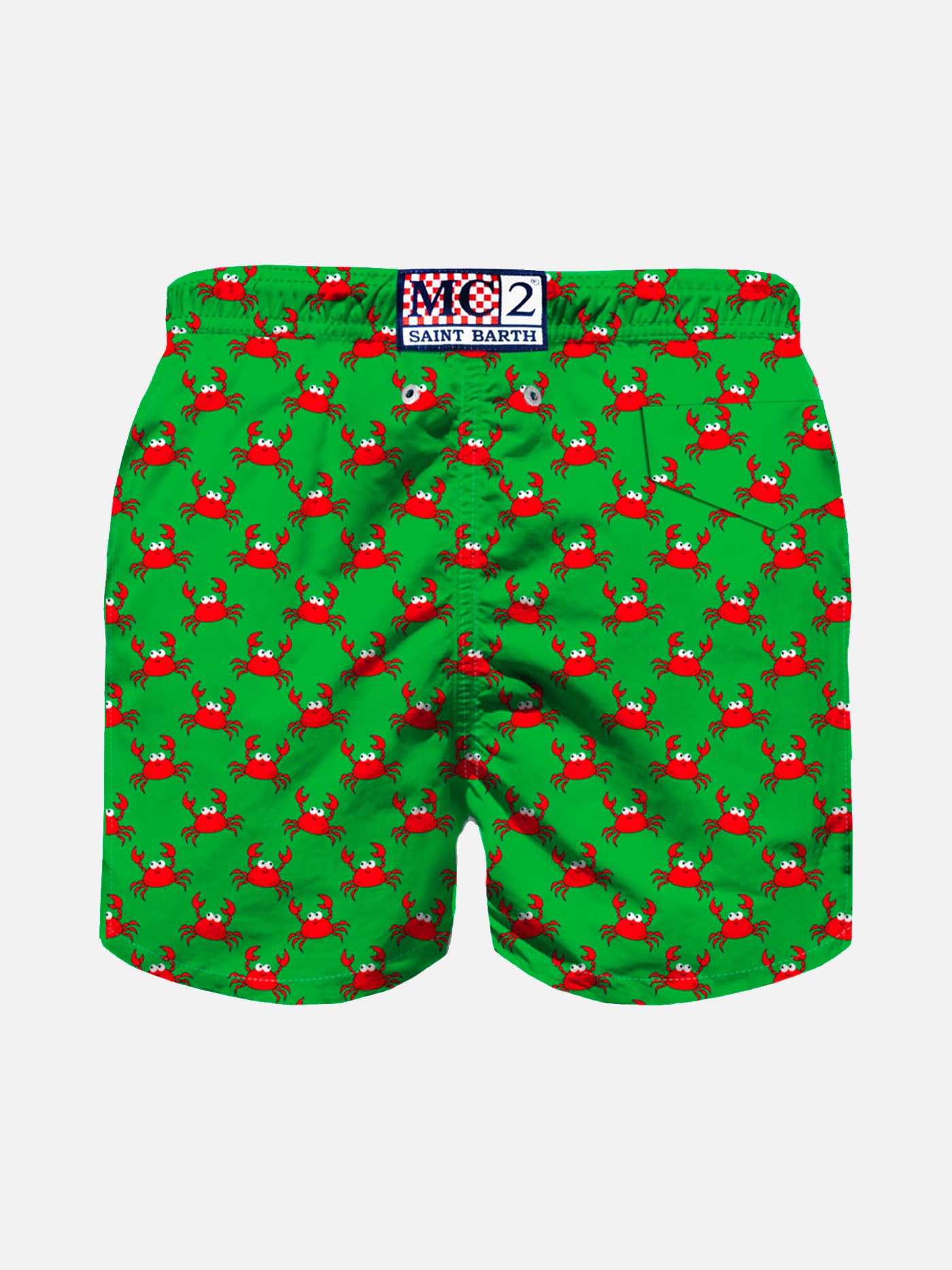 Boy swim shorts with crab print